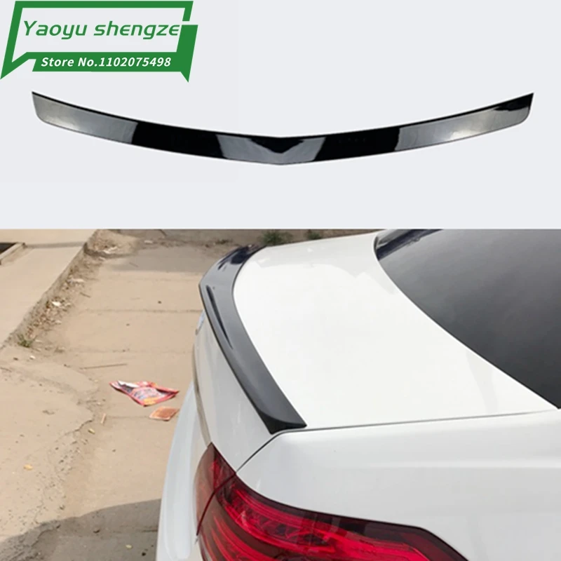 Para Mercedes-Benz W212 E320 E260L E300L E63 alerón Material ABS alerón trasero de coche imprimación Color alerón para 2008-2015 W212 4 puertas - imagen 3