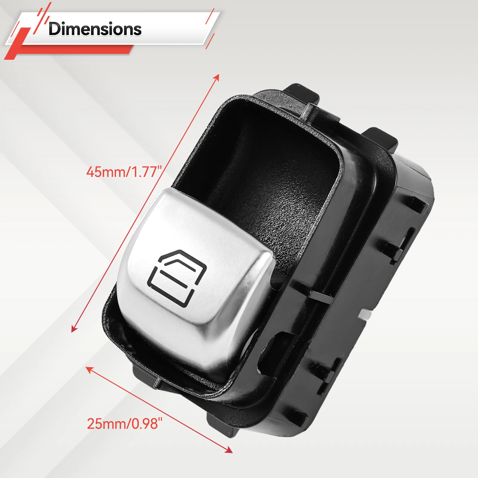 Interruptor elevalunas pasajero Mercedes Clase C W205 2014-2021 - imagen 5