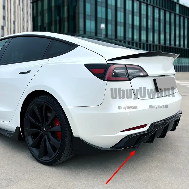 Difusor de Parachoques Trasero Tesla Model 3 2017-2019 UBUYUWANT - imagen 4