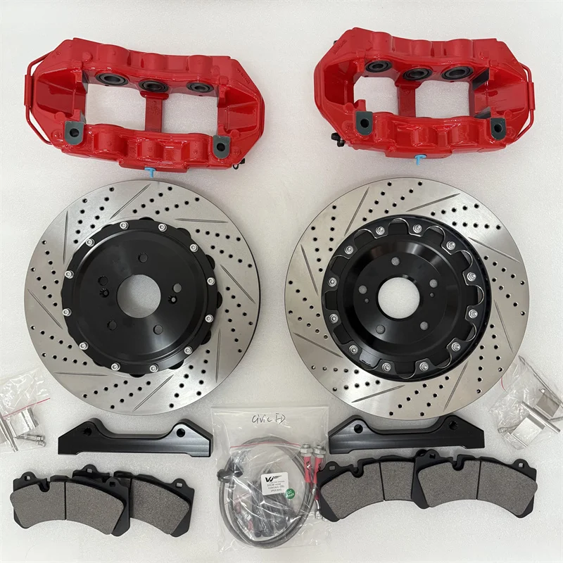 Jekit Kit de 6 discos de freno 355x32 mm para MK4 Golf GTI 18 pulgadas