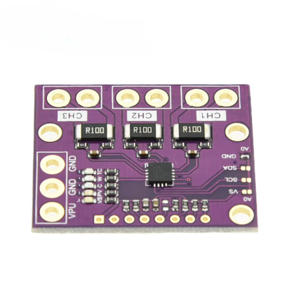 Módulo INA3221 monitor de voltaje de 3 canales I2C lado alto - imagen 4