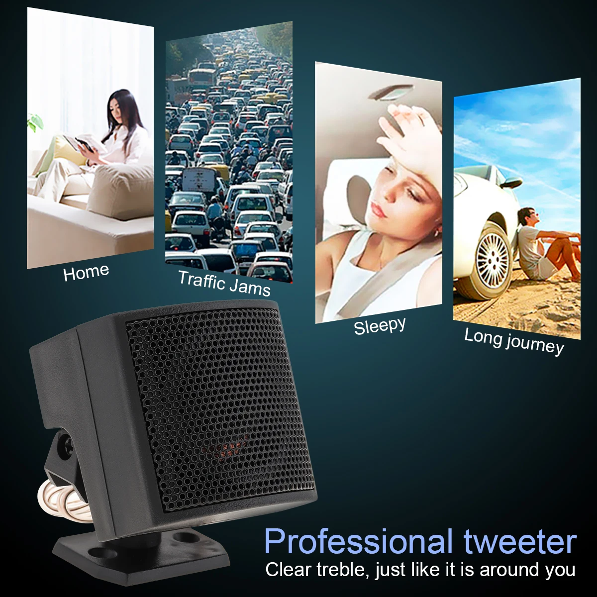 Tweeter de cúpula mini para coche de 500 W y 4 ohmios - imagen 5