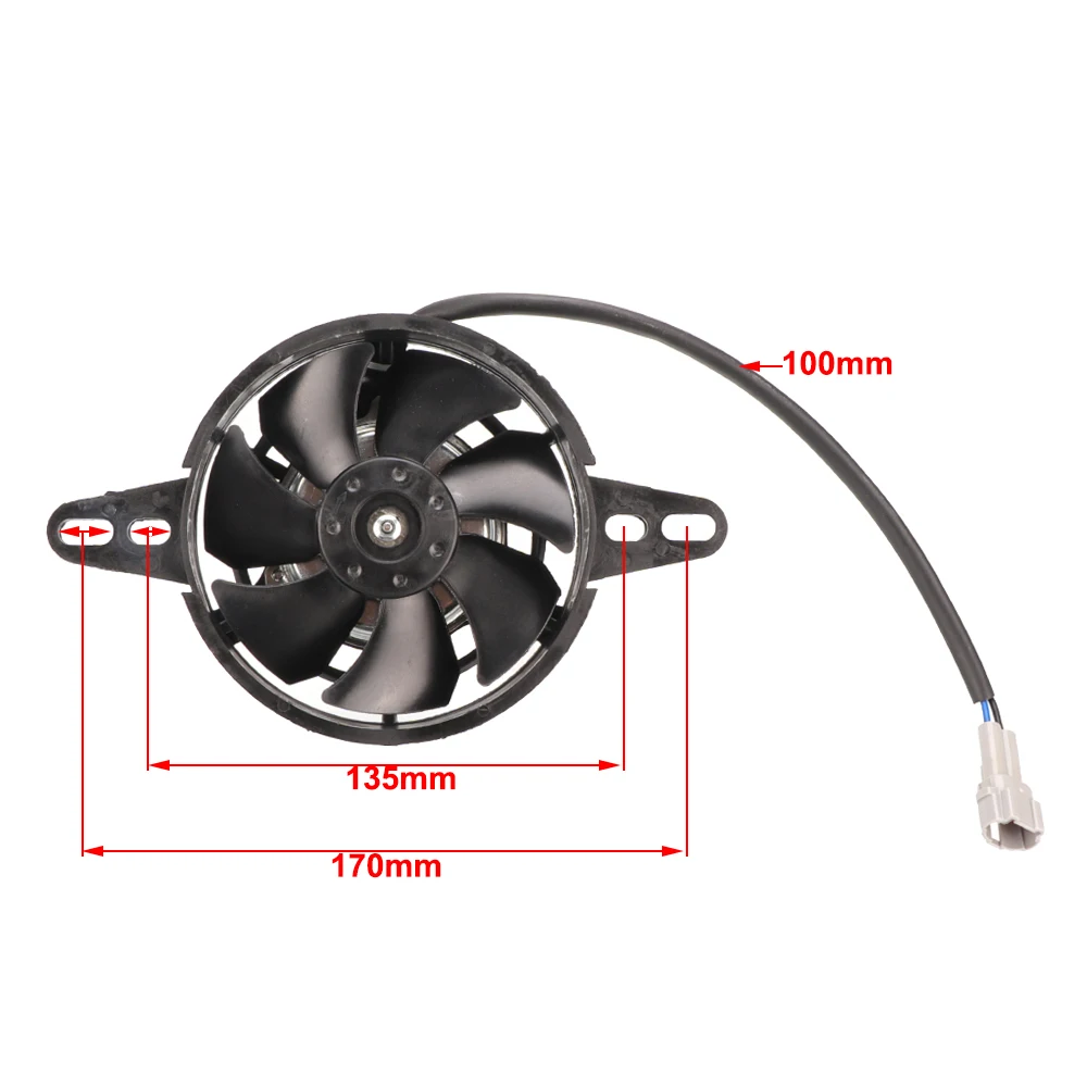Ventilador 12 V para enfriador de aceite de moto, ATV y buggy - imagen 5
