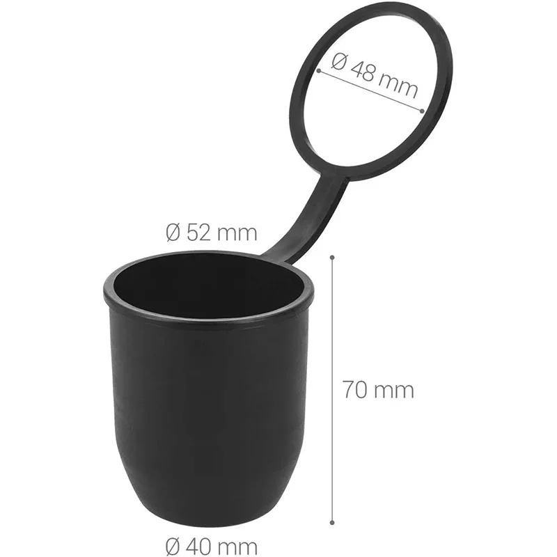 Tapa protectora negra para bola de remolque de 50 mm - imagen 5