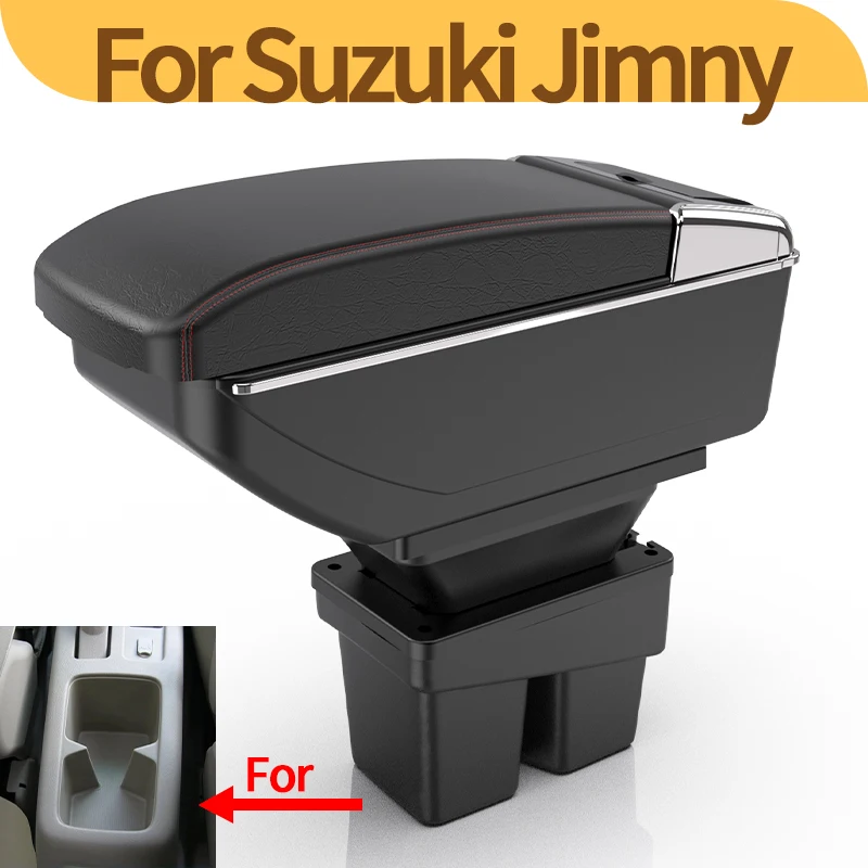 Para Suzuki Jimny caja de reposabrazos para Suzuki Jimny JB74 caja de almacenamiento de reposabrazos de coche 2019-2024 accesorios interiores de reequipamiento dedicado para coche