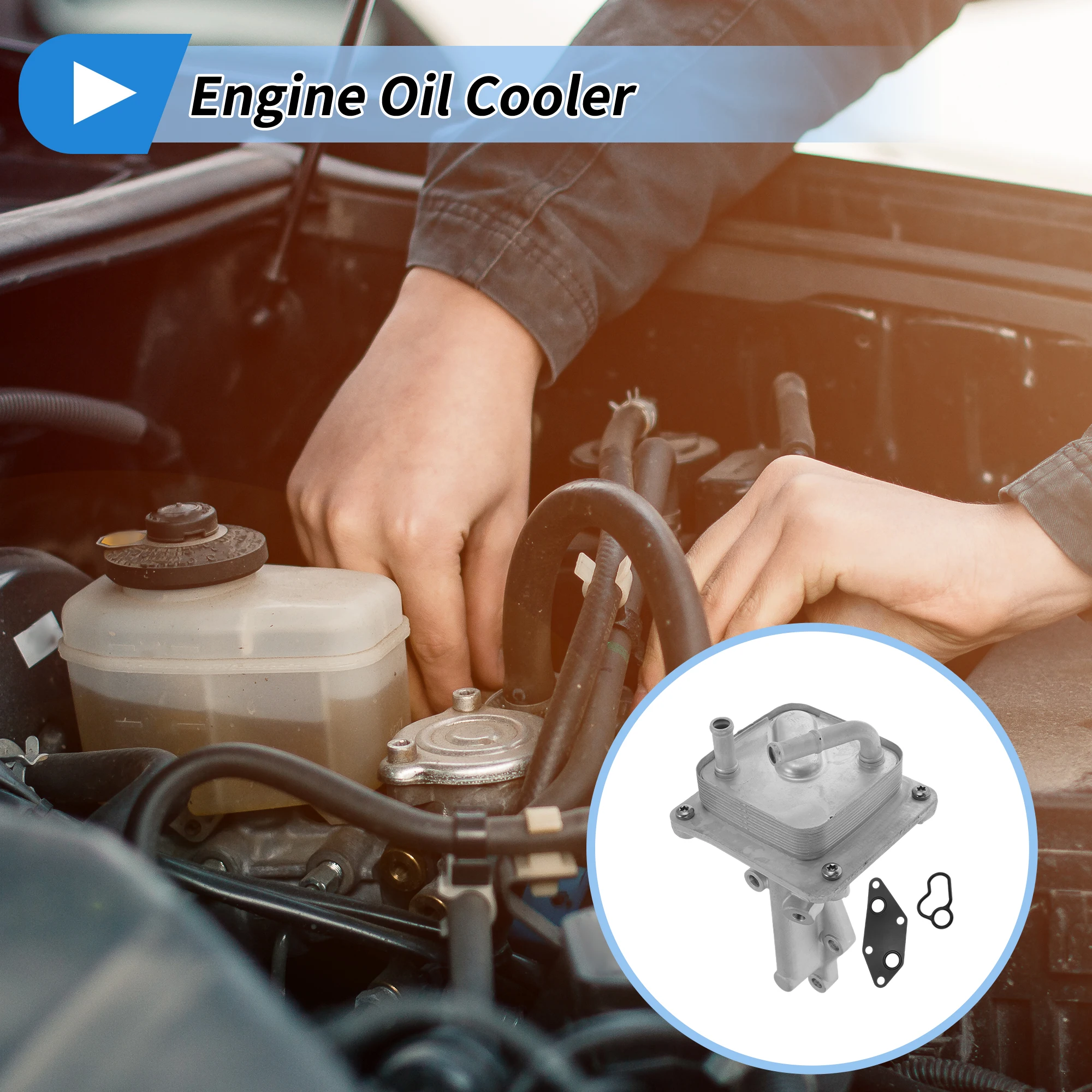 UXCELL Enfriador de aceite de motor para Nissan Rogue 2014-2015