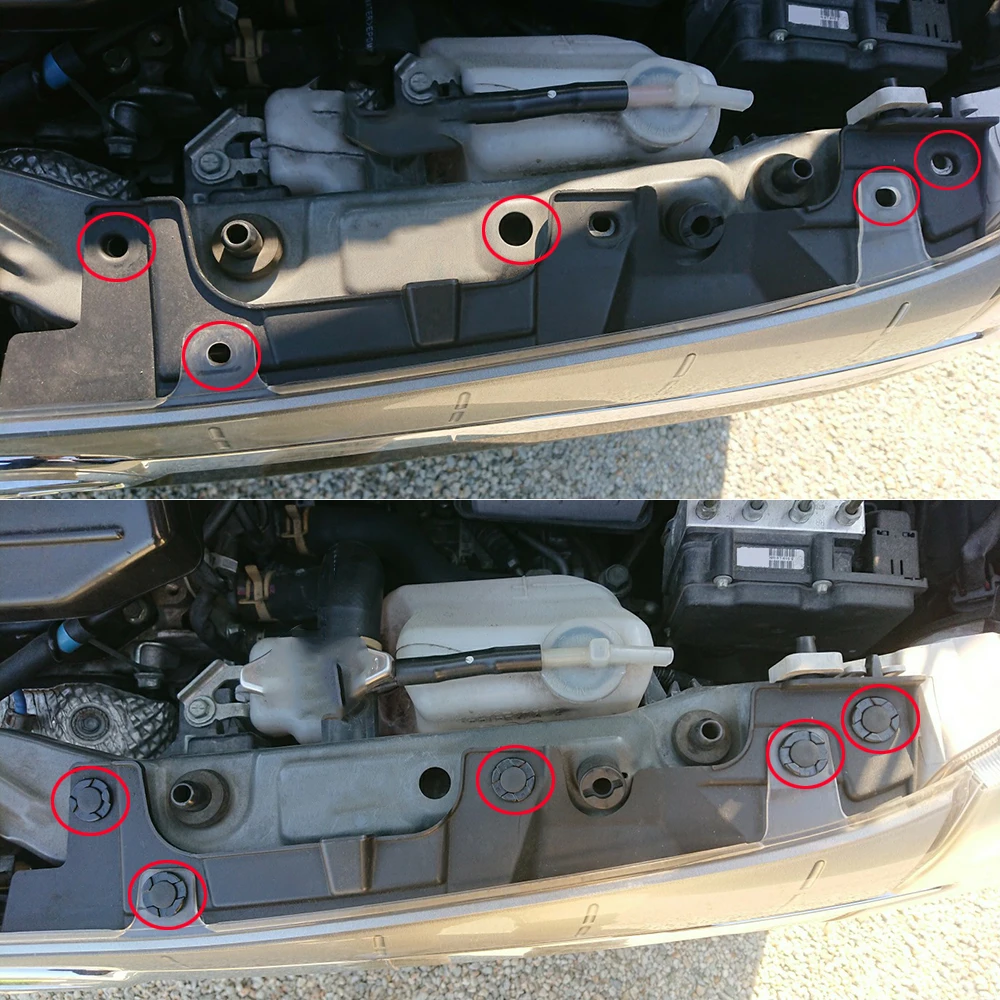 Para Nissan Qashqai J10 J11 2007 2008 - 2017 Dualis parachoques de coche rueda arco embellecedor Clip revestimiento guardabarros remache reemplazo - imagen 4