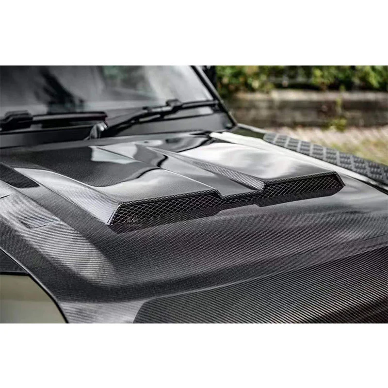 Capó fibra carbono compatible Range Rover Defender 90/100 - imagen 2