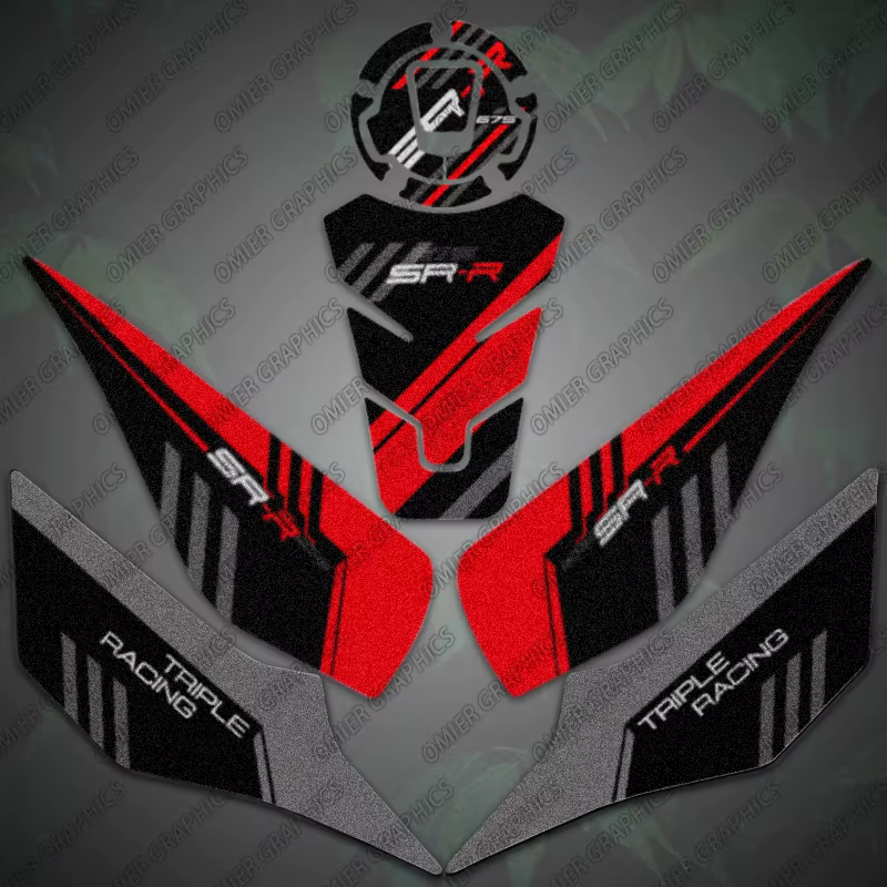 Protector depósito 3M pegatina esmerilada – CFMOTO 675SR-R - imagen 5