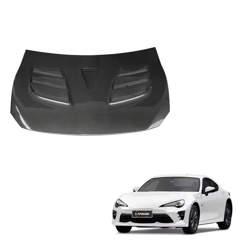 Langyu capó de fibra carbono para Toyota GT86 estilo D