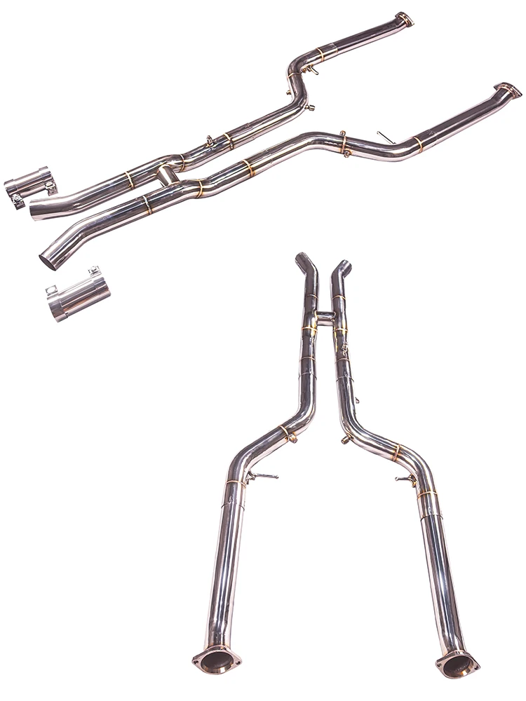 Tubo frontal en H GFC de acero inoxidable – BMW X3M/X4M F97/F98 - imagen 3