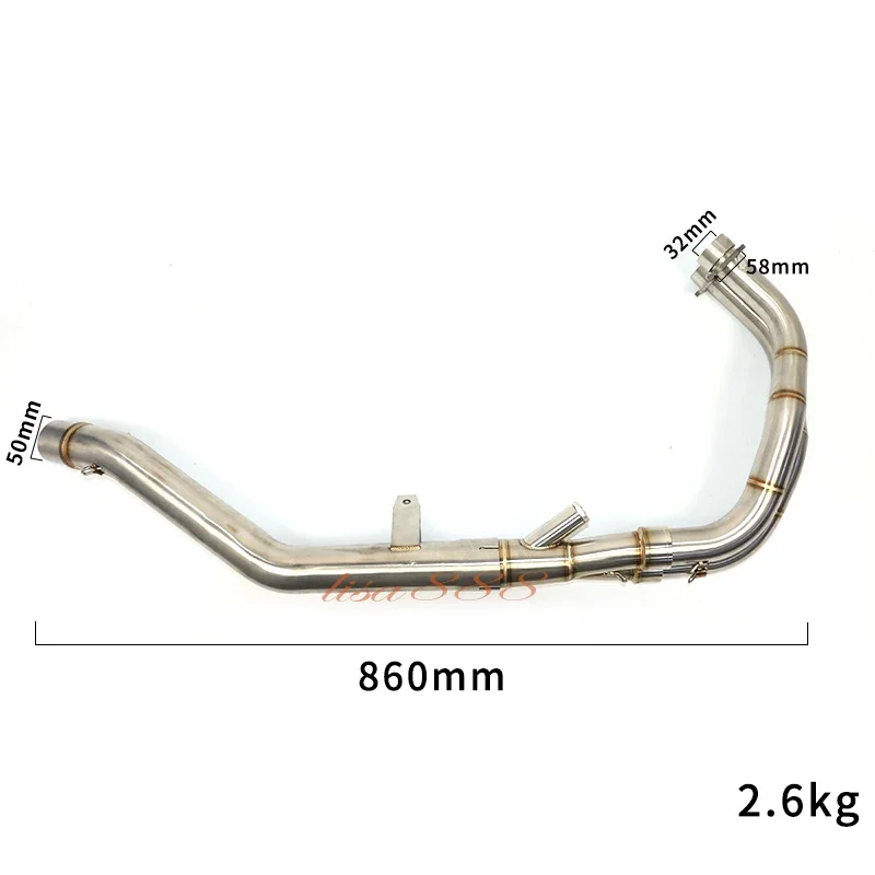 Tubo enlace de escape sin silenciador Honda CB500 2013-2019 - imagen 2