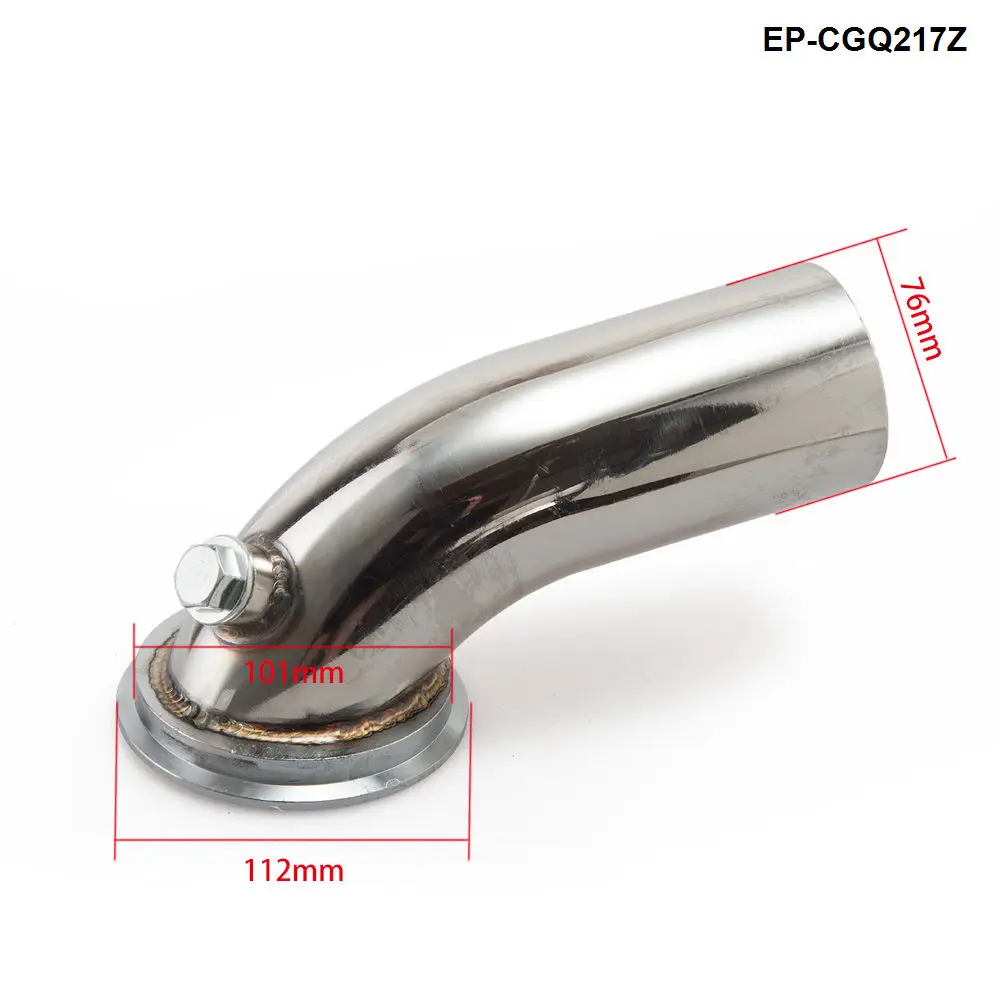 HY35/HX HE351 Adaptador de banda en V para turbo - codo inox 90 - imagen 3