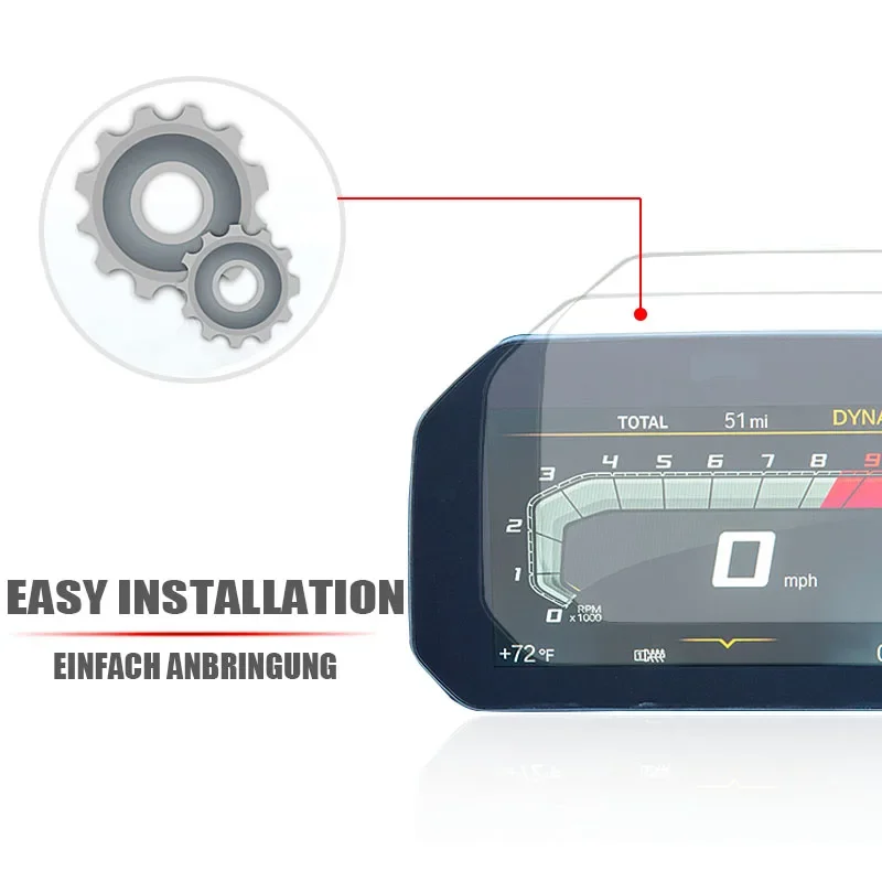Protector pantalla TFT TPU para BMW R1250GS, F850GS y R1300GS - imagen 3