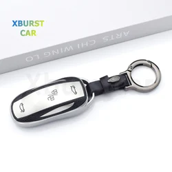 Funda para llave Tesla Model X, S, 3 y Y de cuero TPU