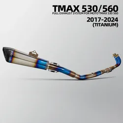 Escape deportivo titanio con colector y silenciador – Yamaha TMAX 530