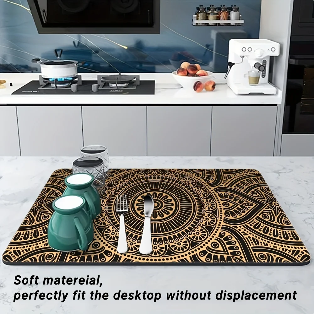 Estera absorbente café antideslizante fácil limpieza encimera cocina - imagen 5