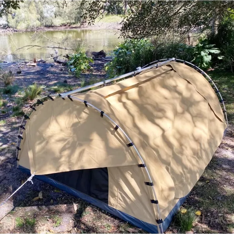 Tienda australiana lona impermeable para acampar con coche - imagen 3
