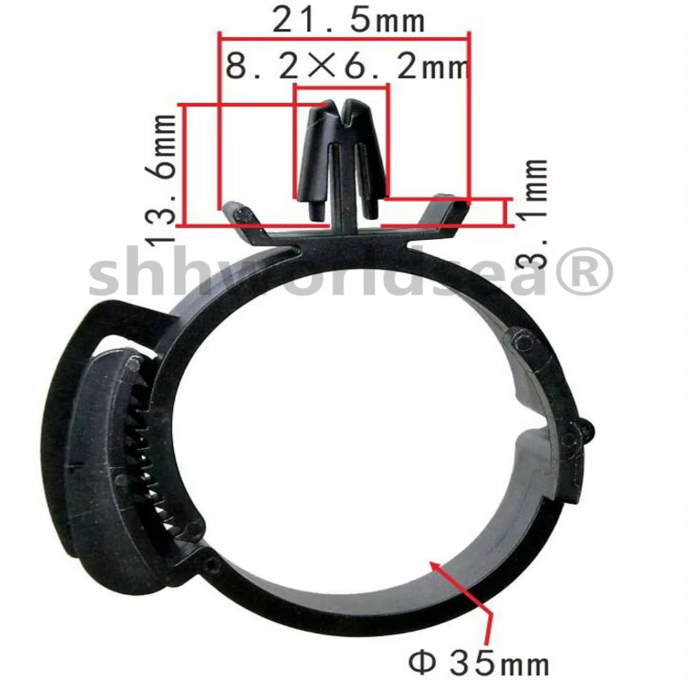 Shhworldsea Clips y abrazaderas de plástico para escape SWM