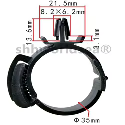 Shhworldsea Clips y abrazaderas de plástico para escape SWM