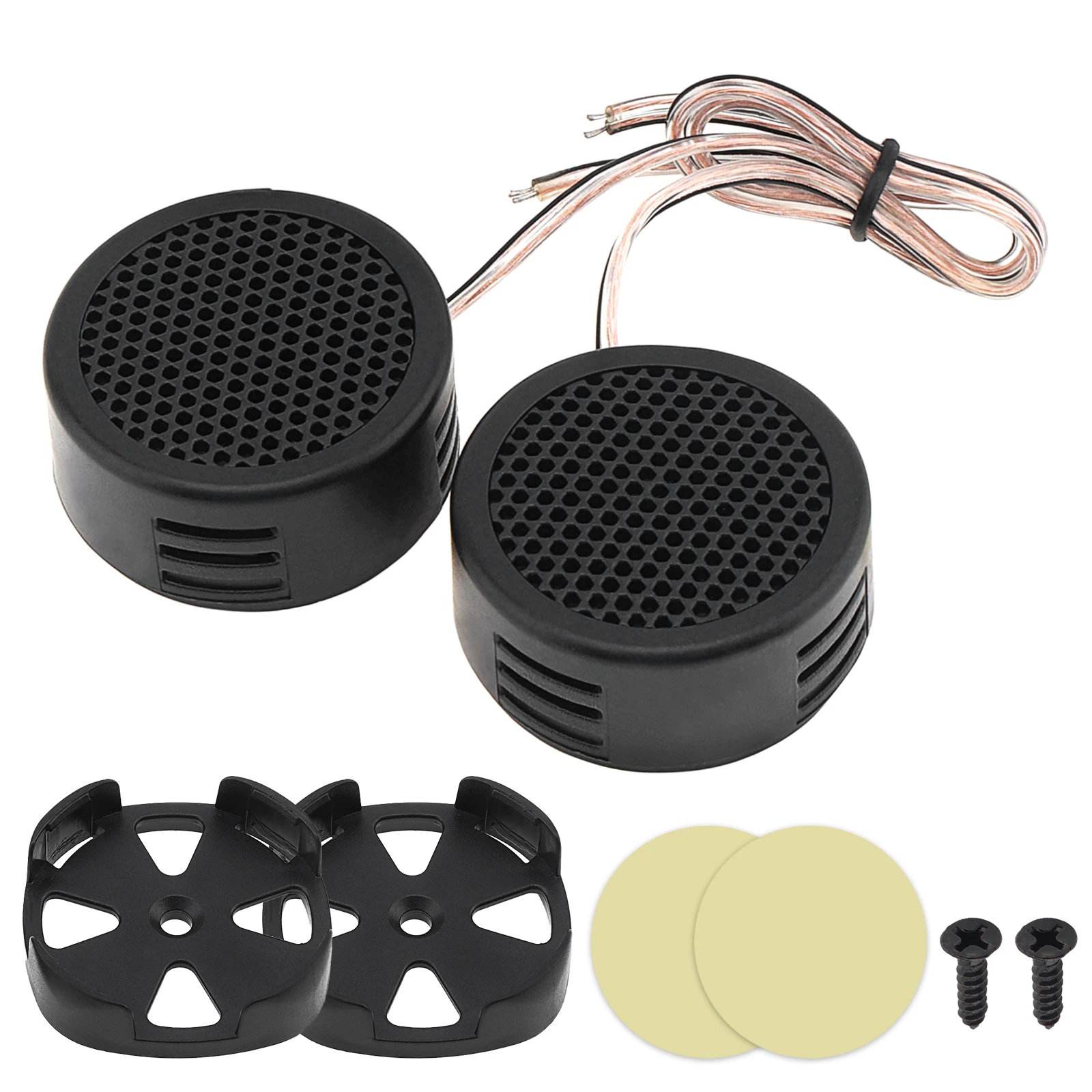 Tweeter domo mini 500W de alta eficiencia para coche – negro - imagen 2