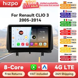 Hizpo Radio multimedia para Renault Clio III con CarPlay y Android Auto