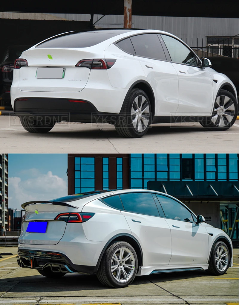Difusor trasero ABS negro brillante para Tesla Model Y 2020-2025 - imagen 2