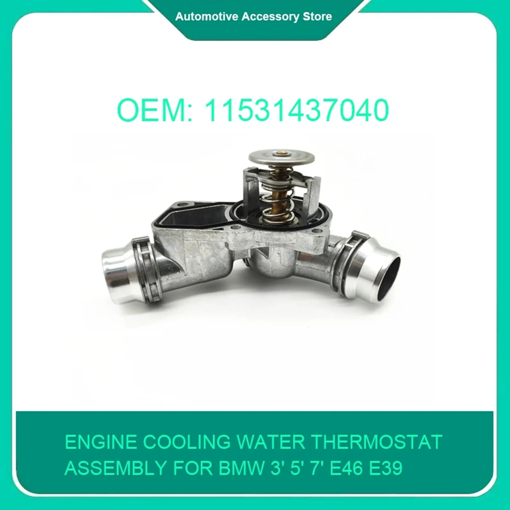 Termostato refrigeración aluminio BMW E46 E39 X5 X3 Z3 Z4 330i 525i - imagen 5