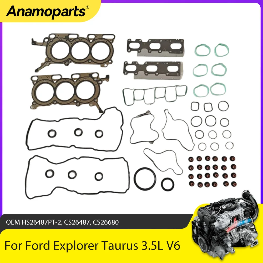 Juego de juntas motor V6 3.5 DOHC Ford Explorer, Edge y Taurus