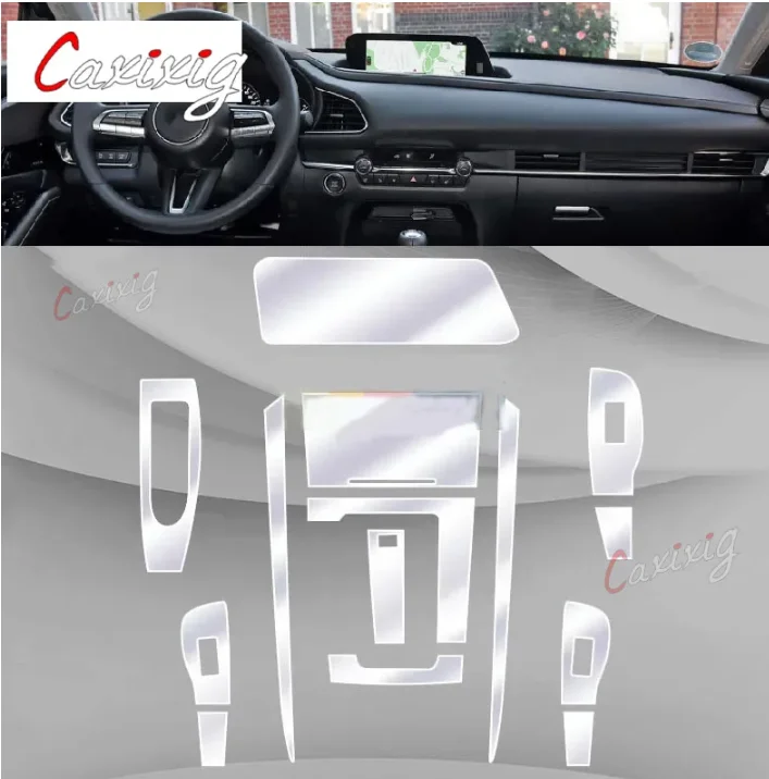 Película protectora de TPU para consola central Mazda CX-30 2020-2022 - imagen 3