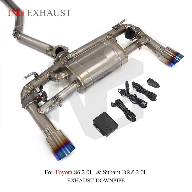 Escape de titanio ING para Toyota 86 y Subaru BRZ 2.0 - imagen 2