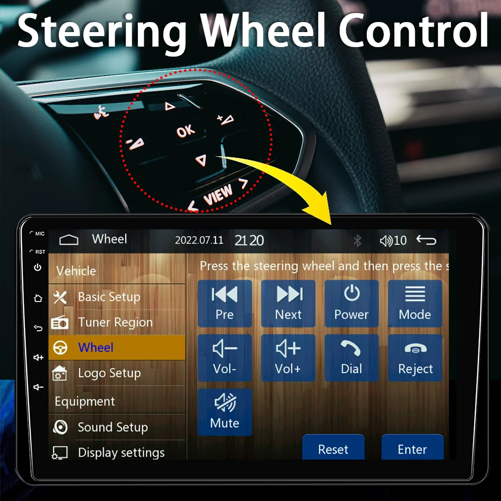 Control desde el volante del coche