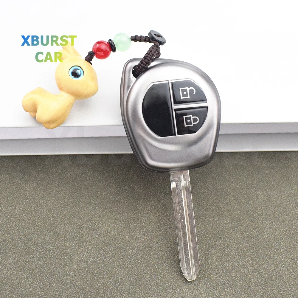 Funda de llave TPU gris para Suzuki Swift SX4
