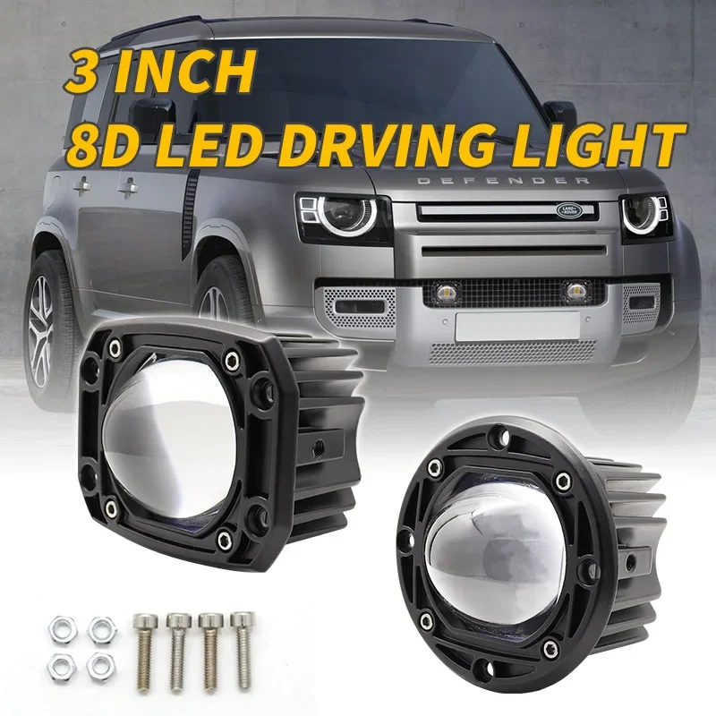 GoodLED-luz de trabajo para coche, lente de dos colores, luz antiniebla para parachoques delantero, vehículo todoterreno, camioneta, foco modificado - imagen 2