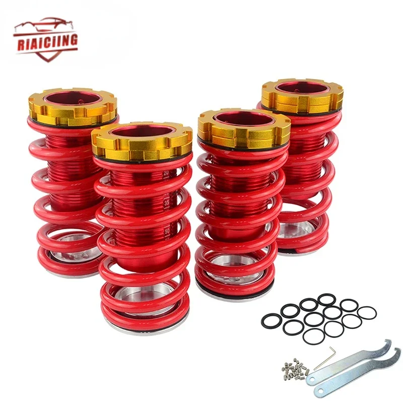 Muelles de suspensión ajustables rojos Honda Civic EG/EJ/EK 88-00