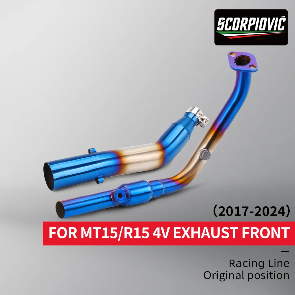 Tubo de escape inoxidable Yamaha YZF-R15, R125 y MT-15 - imagen 2