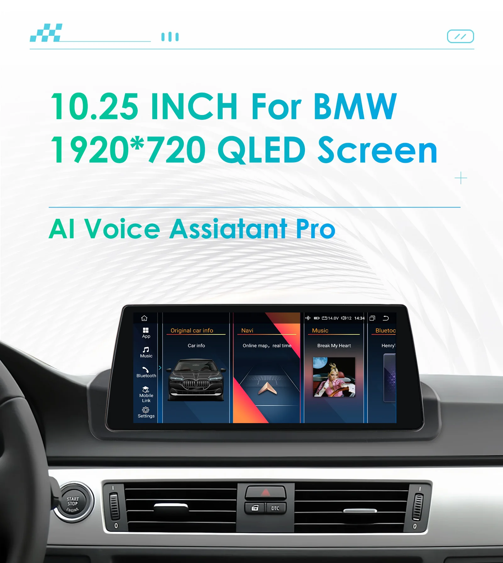 Autoradio Android OSSURET para BMW Serie 3 E90