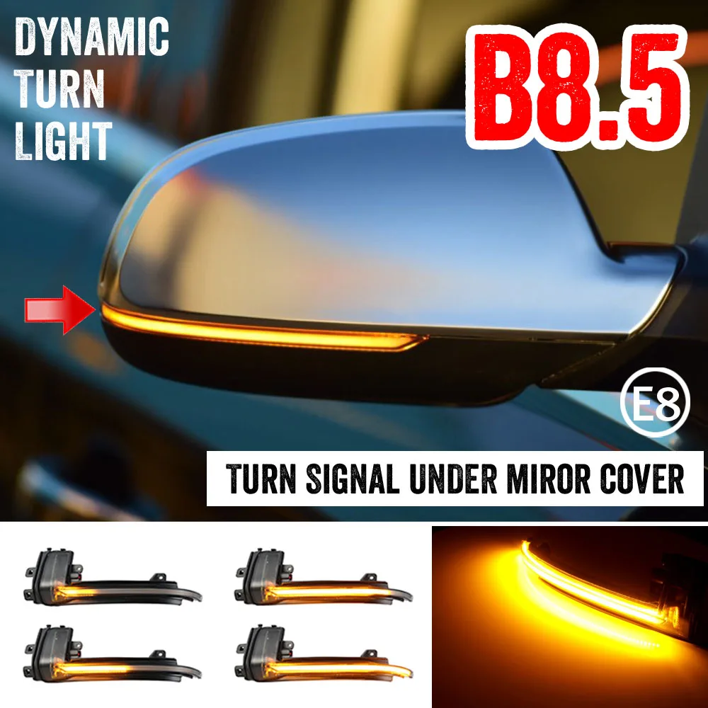 Intermitentes dinámicos LED para retrovisores Audi A4 B8, A5 y A3 8P - imagen 4