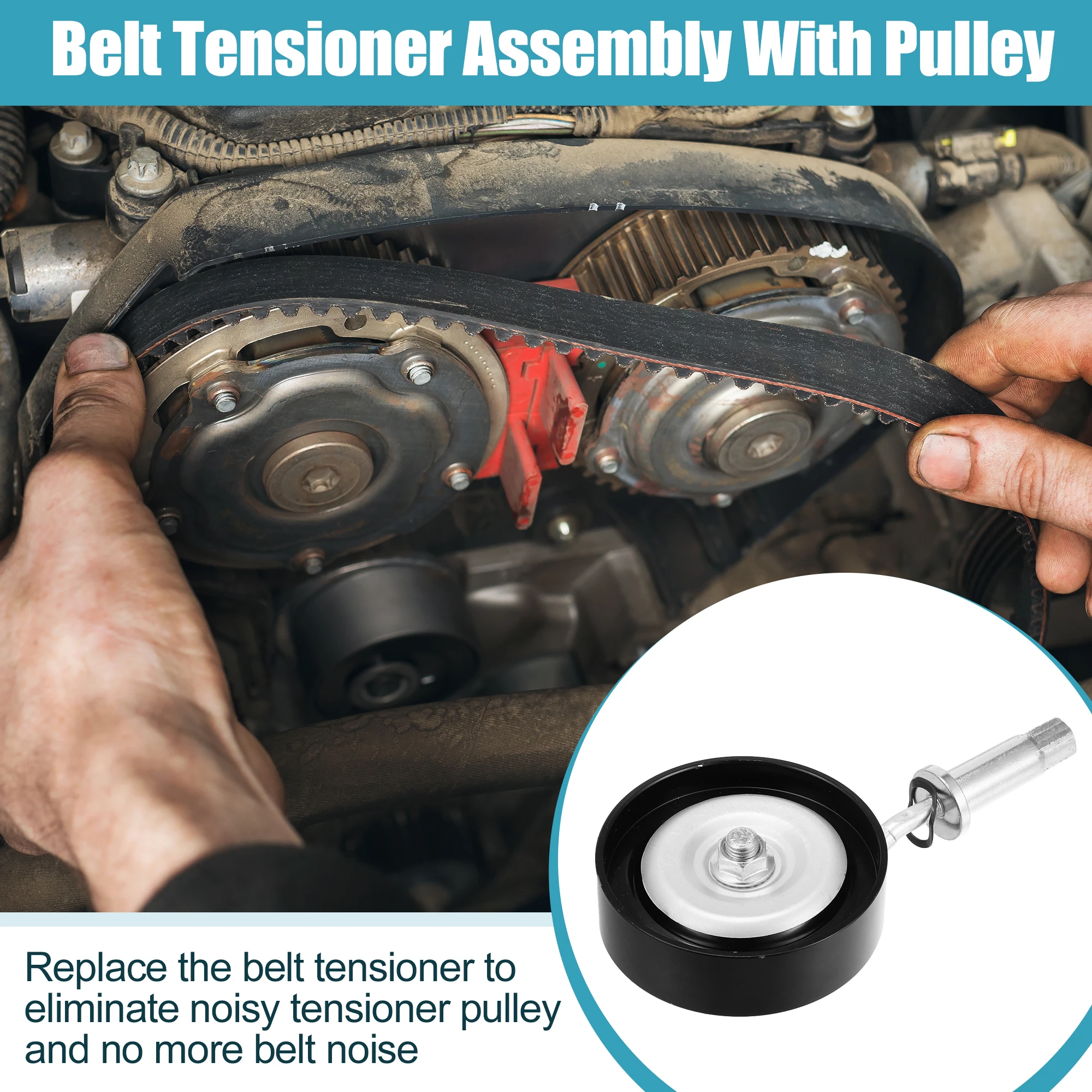 UXCELL 11925-31U0C – Polea tensora Nissan Altima y Maxima 3.5 V6 - imagen 3