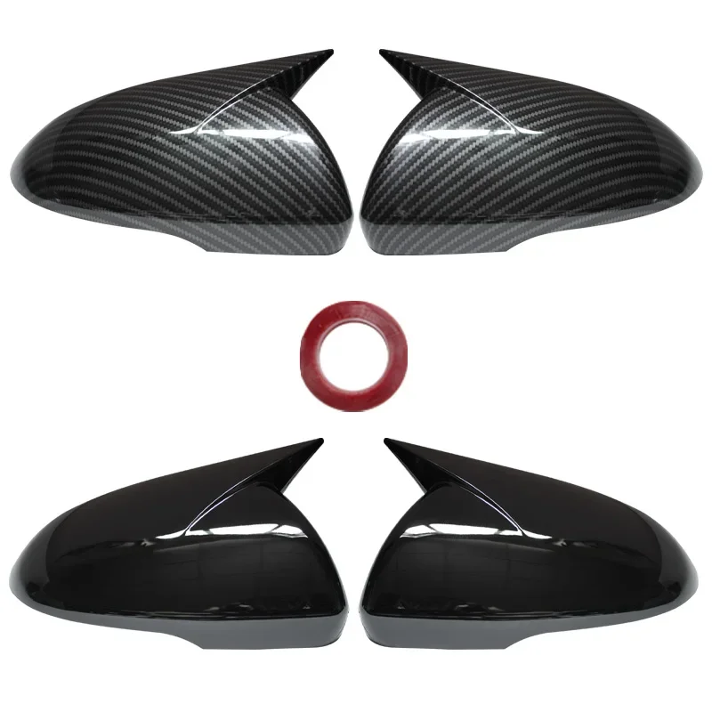 Para KIA K5 Optima 2016-2019 cubierta de espejo retrovisor lateral adhesivo para coche tapa de ala funda de puerta Exterior embellecedora de fibra de carbono - imagen 3