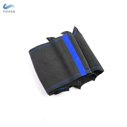 Funda de volante de ante y cuero para Nissan Versa, Sunny y March