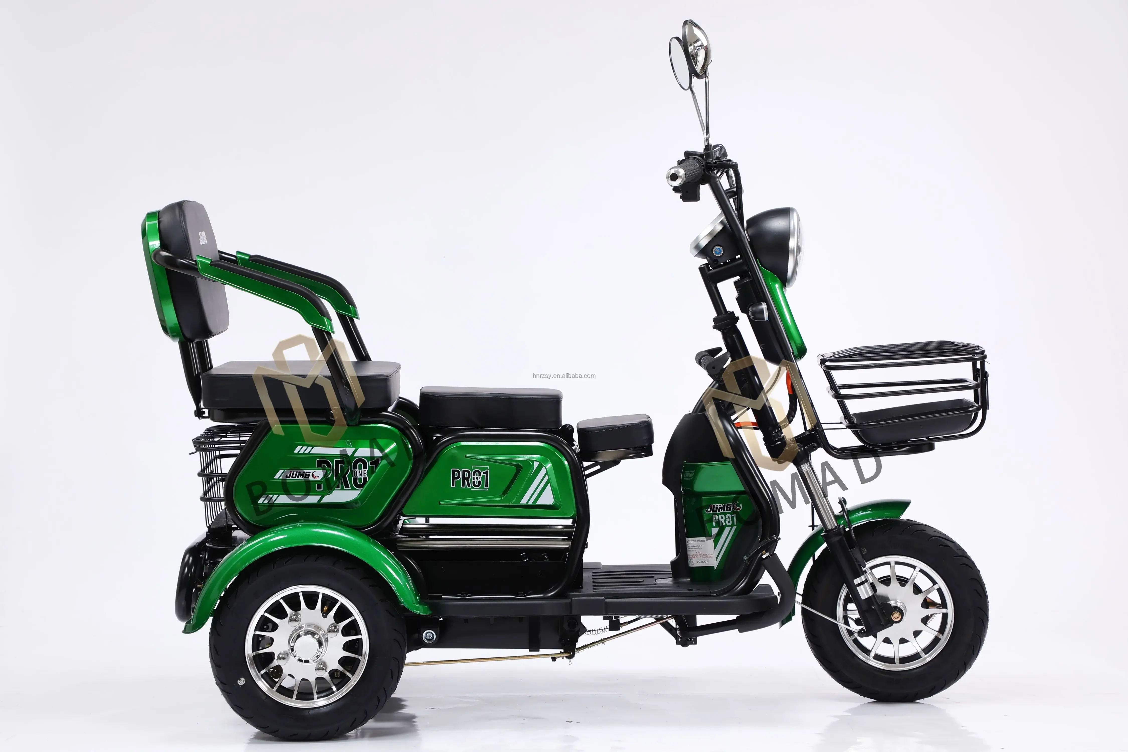 Triciclo eléctrico 48V 800W para adultos 3 ruedas cuerpo abierto - imagen 4