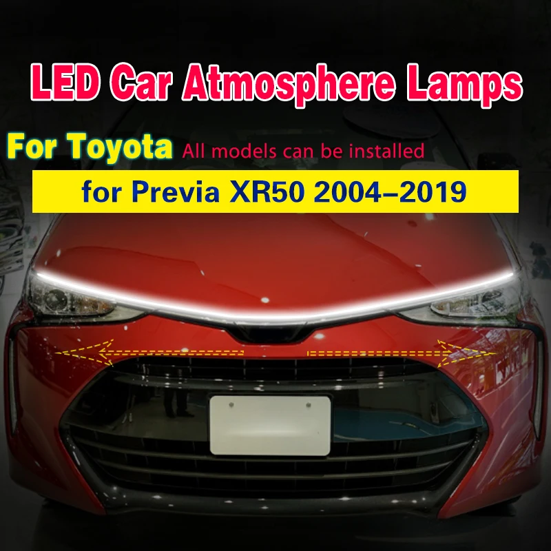 Luz diurna LED DRL impermeable para Toyota Previa XR50 2004-2019