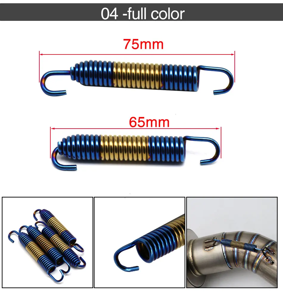 Silenciador tubo escape inoxidable para motocicleta universal - imagen 5