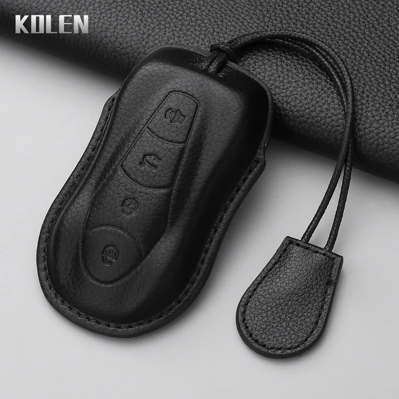 Funda de cuero para llave Geely Azkarra, Tugella y Atlas Pro - imagen 2