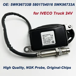 NGK 5WK96733B Sensor NOx para camiones IVECO 24V - Hecho en Alemania