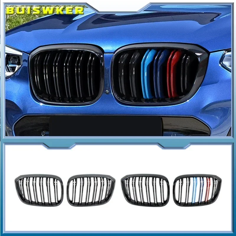 Parrilla frontal BMW X3 G01 X4 G02 Pre-LCI 2018-2021 M negro brillante