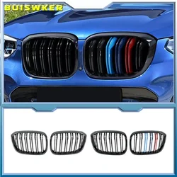 Parrilla frontal BMW X3 G01 X4 G02 Pre-LCI 2018-2021 M negro brillante