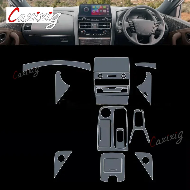 Película protectora PPF consola central – Nissan Patrol 2023 - imagen 3