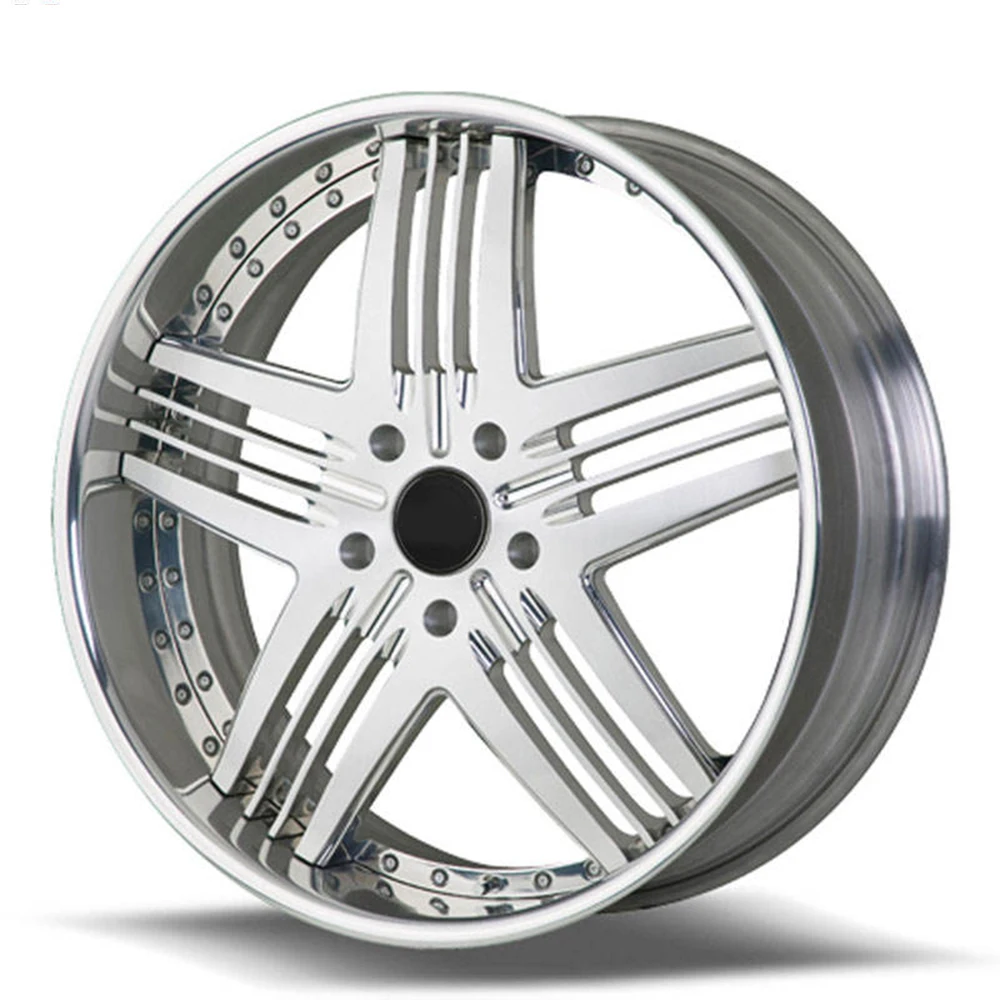 Llanta de ruedas de alambre de acero de radios múltiples cromados personalizada - imagen 2